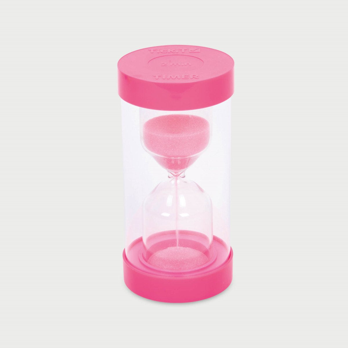 TickIT zandloper speelgoed colourbright 2 minuten roze educatief.