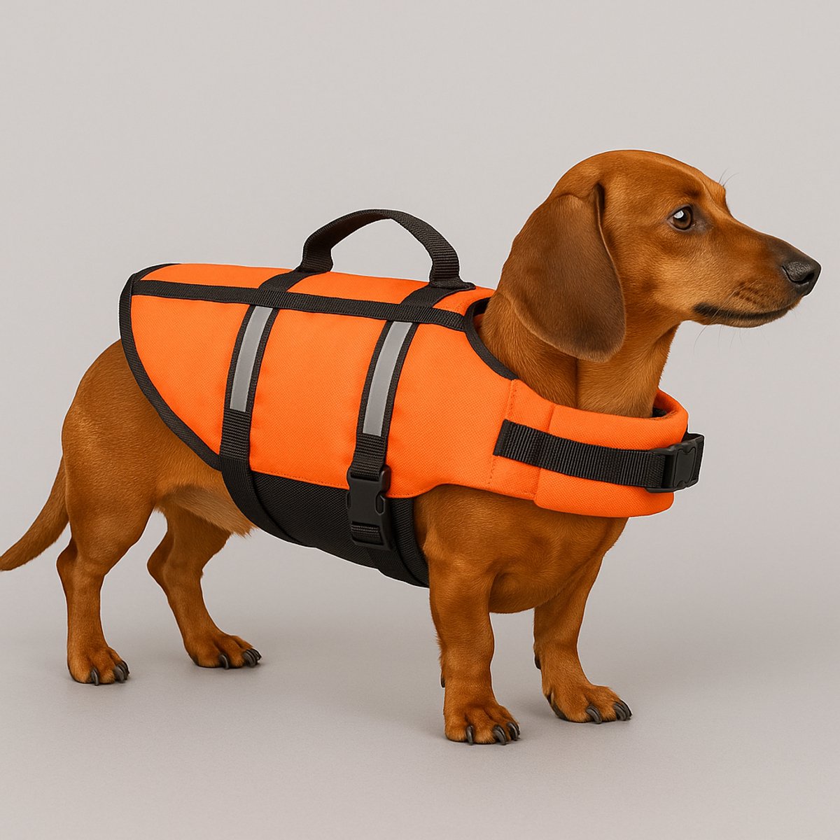 Flamingo Hondenzwemvest – reddingsvest hond – honden zwemvest s – zwemvest marinus – fluo oranje