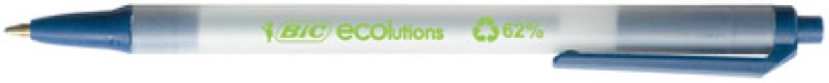 BIC clic stic ecolutions - blauw - 1 stuk - medium punt 1 mm