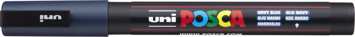 Posca Verfstift pc3m f marineblauw