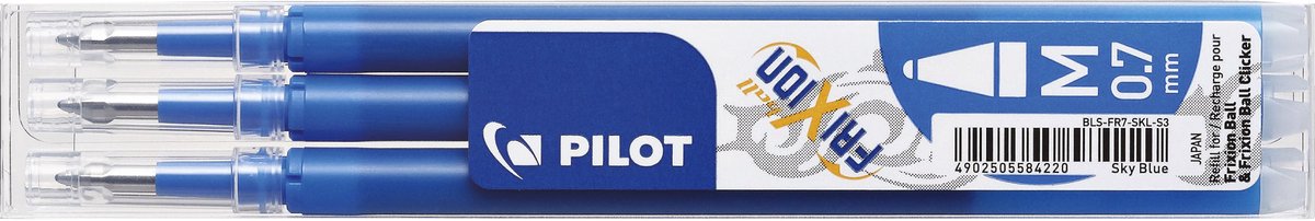 Pilot Rollerpenvulling frixion bls-fr7 m hemelsbl | 12 stuks
