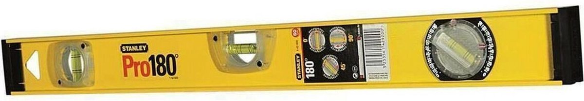 STANLEY waterpas i-beam 600mm 3l met 180° libel