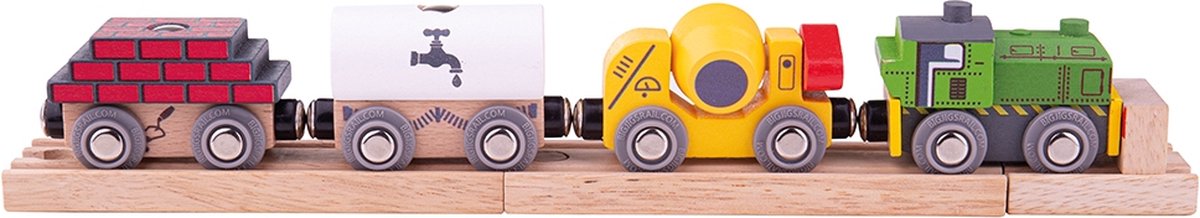 BIGJIGS houten trein constructie met lading