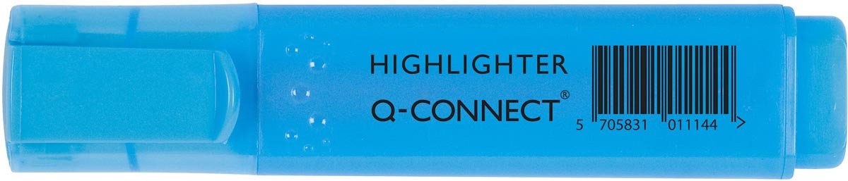 Q-CONNECT markeerstift, blauw 10 stuks