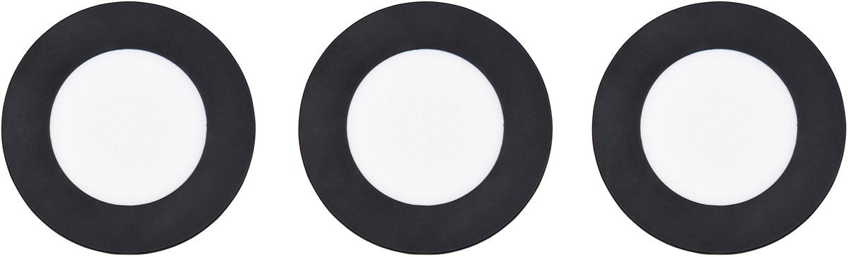 TRIO himal - inbouwspot - zwart - incl. 3x smd 3,5 w - plafondbevestiging - helderheid instelbaar - dip - schakelaar