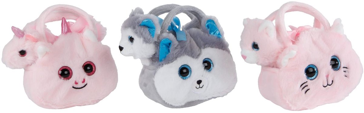 VAN MANEN pluche knuffel in tasje - schattig speelgoed voor kinderen vanaf 3 jaar