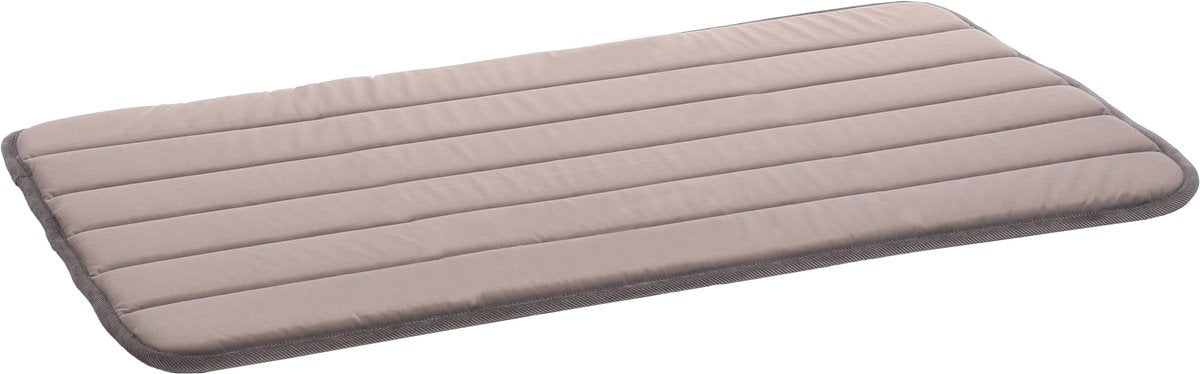 Flamingo Hondenkussen – hondenmand – orthopedisch xana rechthoekig taupe m – 85,5x51cm – memory foam – comfortabel – perfect voor hondenbench