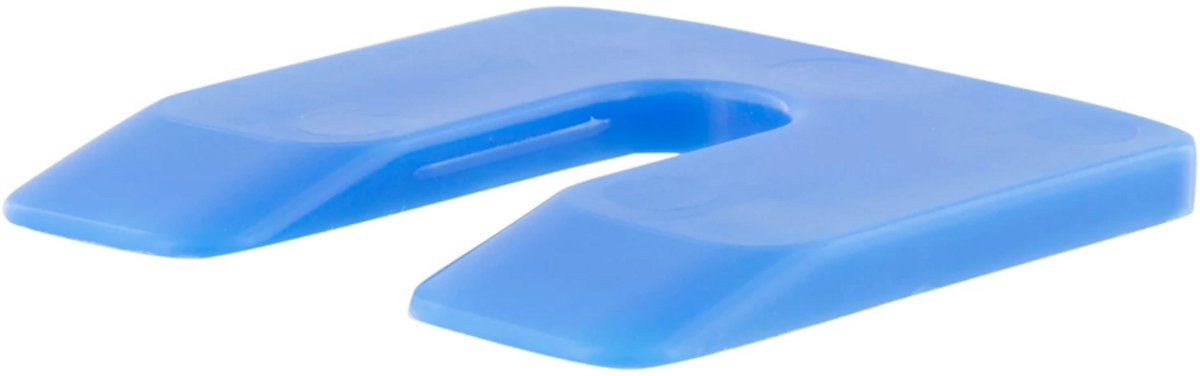GB uitvulplaat met sleuf 50x50mm materiaaldikte 4mm - blauw per 48 stuks (34604)