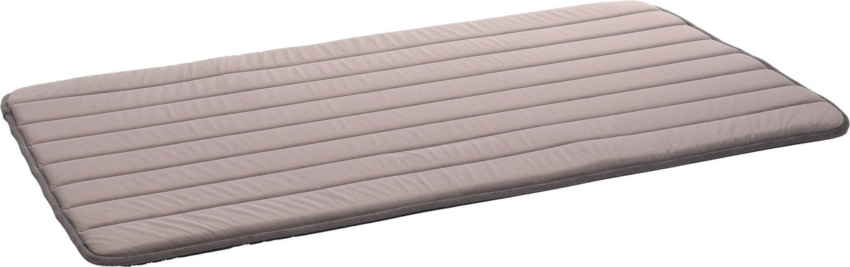 Flamingo Hondenkussen – hondenmand – orthopedisch xana rechthoekig taupe xxl – 116x69cm – memory foam – antislip bodem – perfect voor hondenbench