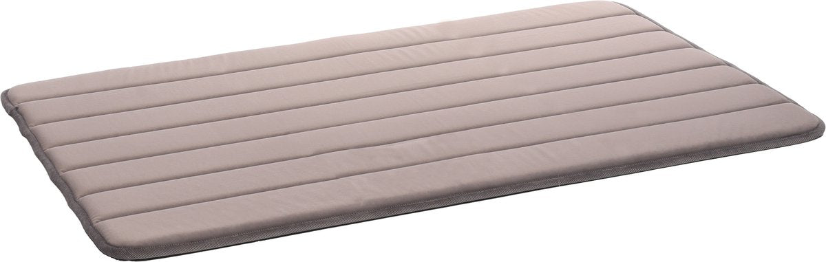 Flamingo Hondenkussen – hondenmand – orthopedisch xana rechthoekig taupe xl – 100,5x63,5cm – memory foam – comfortabel – perfect voor hondenbench