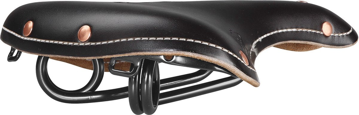 Selle Monte Grappa Zadel monte grappa old frontiers classic leer zwart