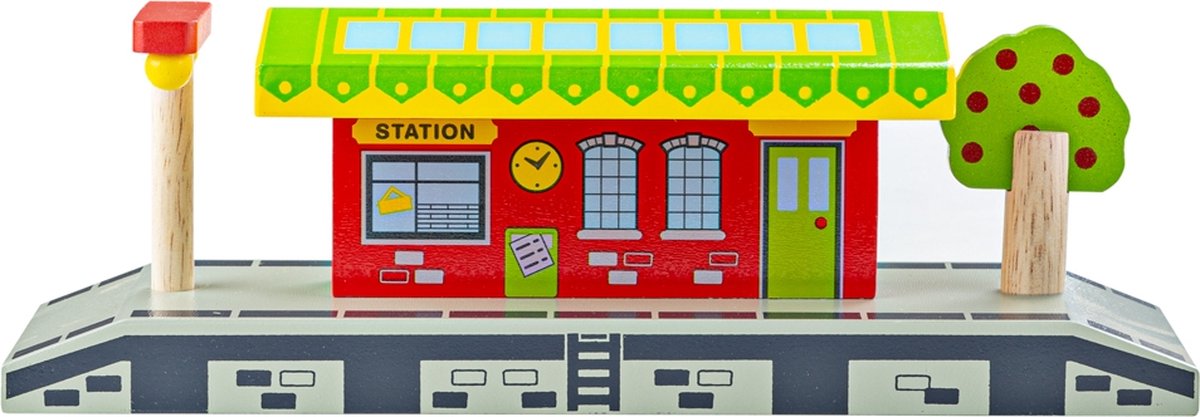 BIGJIGS houten rails - dorpsstation