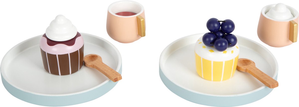 Small Foot - houten koffie en theeset tasty, 16dlg.