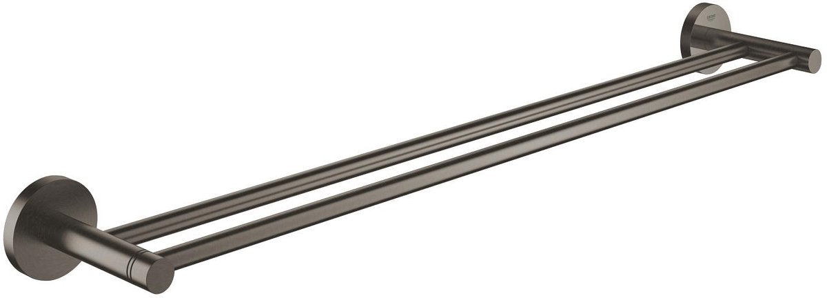 GROHE start dubbele handdoekhouder – 600 mm – wandmontage – metaal – geborsteld hard graphite