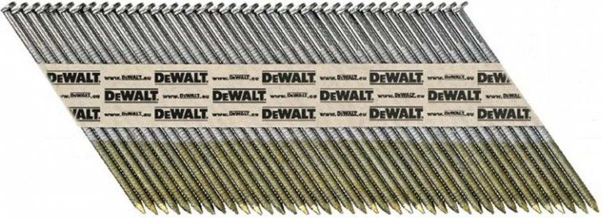 DeWalt dnpt28r50g12z 33º papiergebonden spijkers 2.8x50mm verzinkt geringd ve=2200