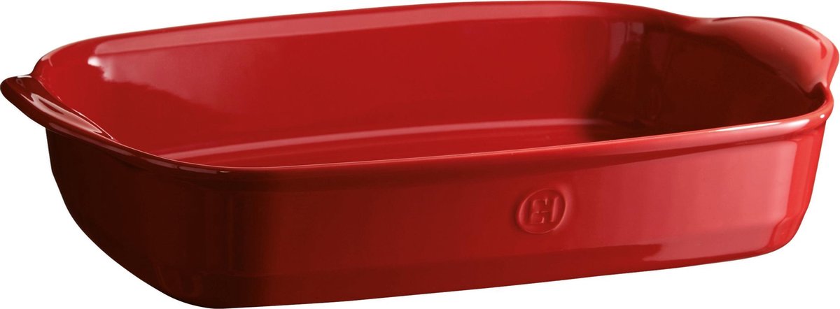 Emile Henry schaal rechthoekig e-box - 420x270mm - grand cru