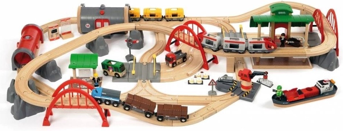BRIO treinset deluxe - 33052 - treinbaan