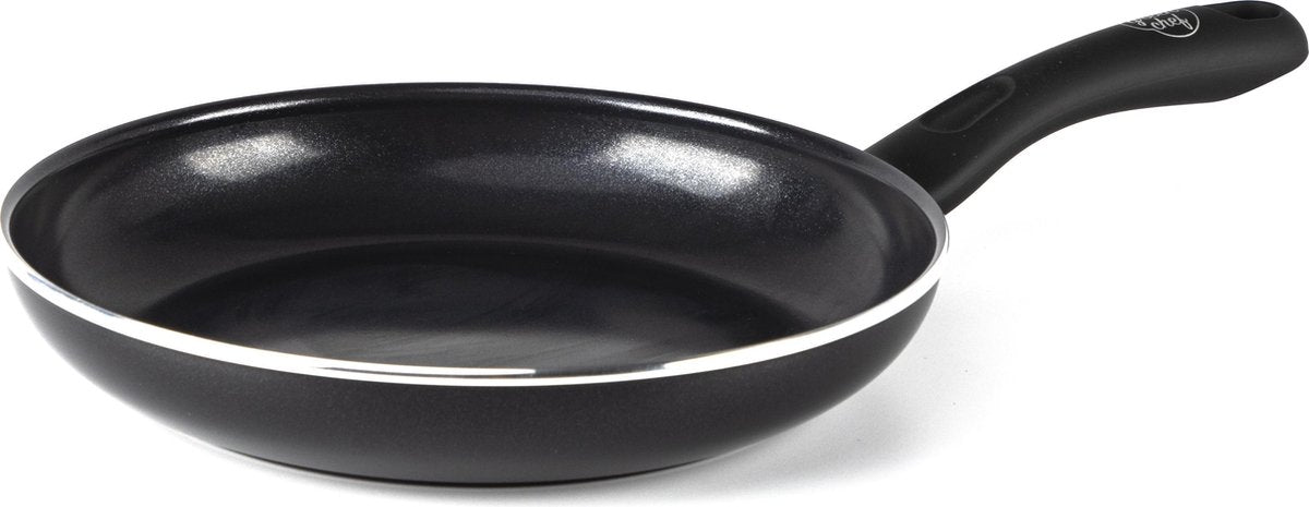 GreenChef diamond koekenpan 24cm - pfas-vrije antikleeflaag - koekenpan inductie - keramische koekenpan - ovenbestendig tot 160°c - koelgreep - zwart