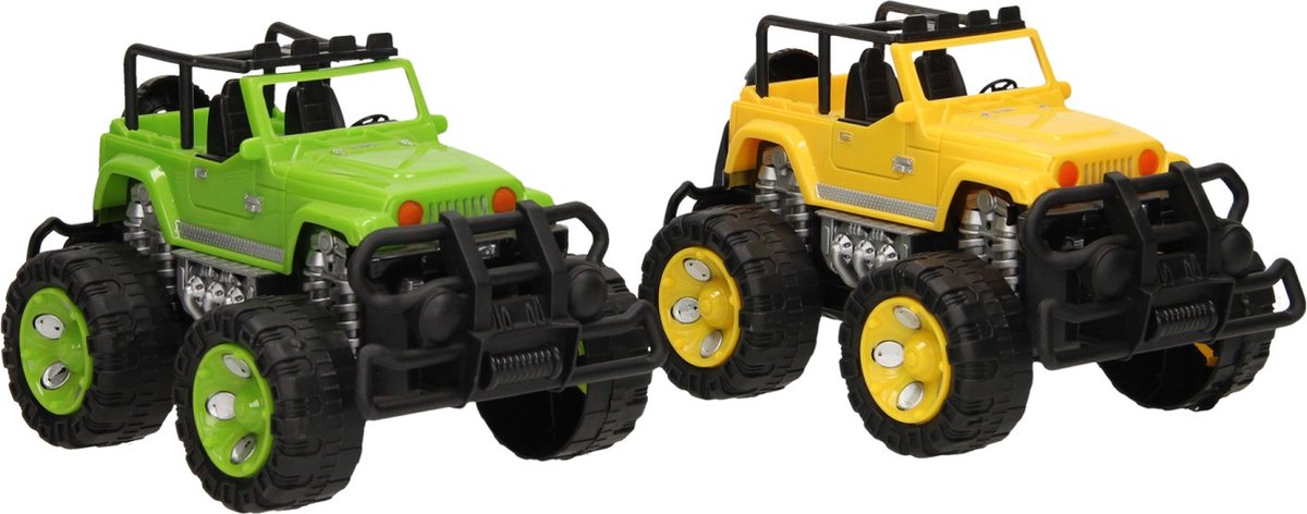Lobbes Speelgoed BV Frictie terreinwagen kleur