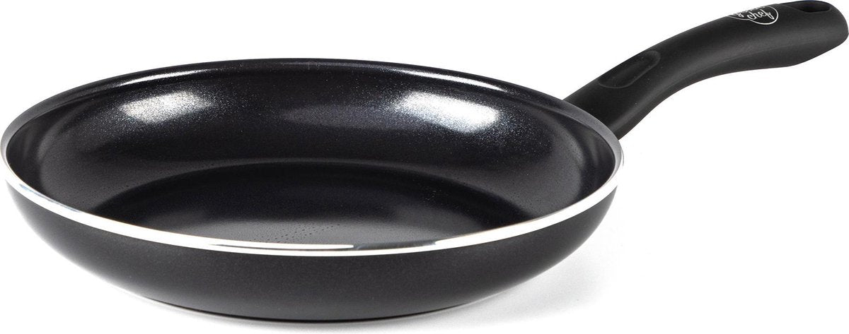 GreenChef diamond koekenpan 30cm - pfas-vrije antikleeflaag - koekenpan inductie - keramische koekenpan - ovenbestendig tot 160°c - koelgreep - zwart