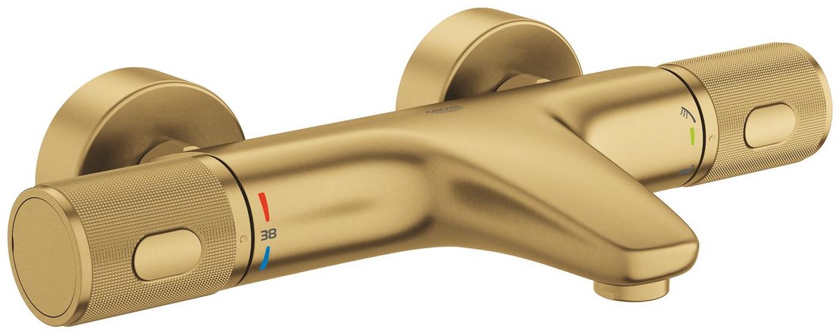 GROHE precision feel badthermostaatkraan – 150 mm – cooltouch – turbostat – progrip – geborsteld cool sunrise