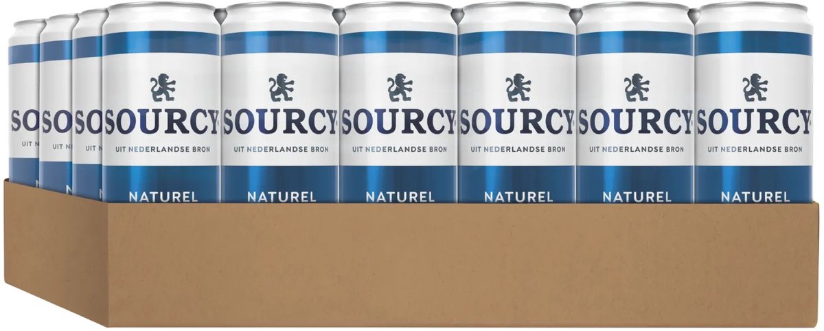 Sourcy - blauw - bronwater - 24 x 330 ml - tray