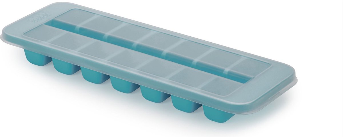 Joseph Joseph Ijsblokjesvorm,11.9 x 33 x 3.6 cm, easy fill, voor 14 ijsblokjes, kunstof, blauw - | flow