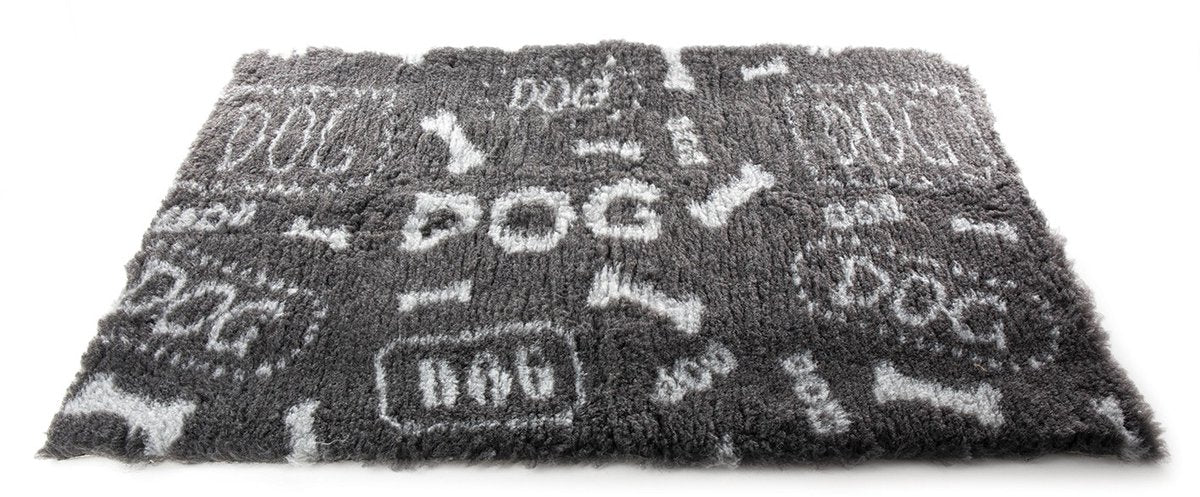 Martin Sellier Vetbed dog print grijs wit gerecycled
