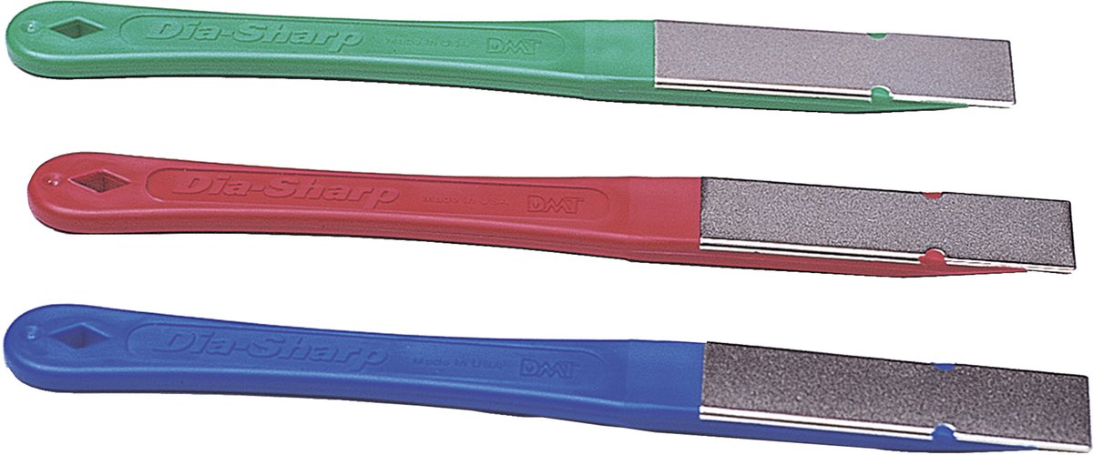 DMT messenslijper diamant - set 3 stuks - extra fijn, fijne en grove korrel - ac-d2k