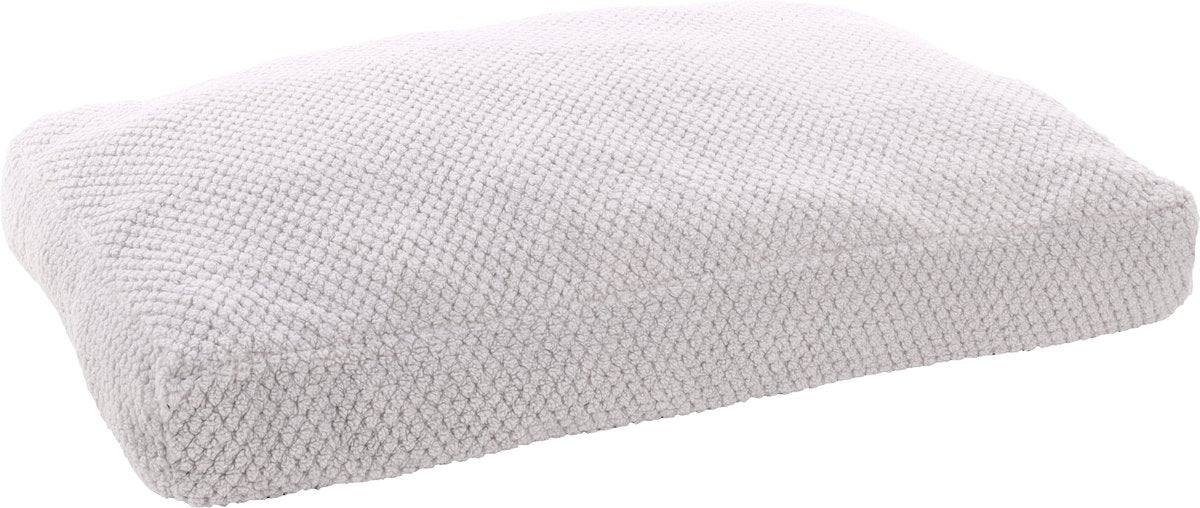 Flamingo Hondenkussen – kattenkussen – hondenbed kattenbed – jacquard grijs – 100x70x12 cm – extra groot comfort
