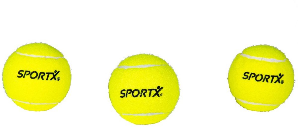 SportX tennisballen, 3st.