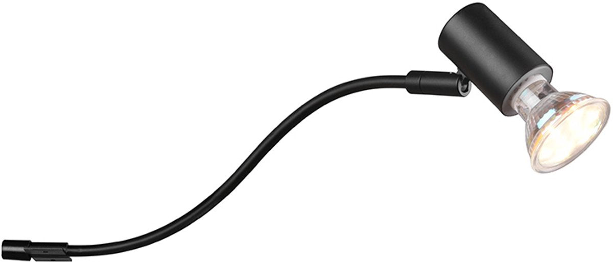 TRIO leuchten giada - wandlamp - ip44 - gu10 - mat zwart