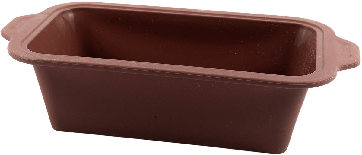 Point-Virgule rechthoekige cakevorm uit platinum silicone vintage maroon 22x12x7cm