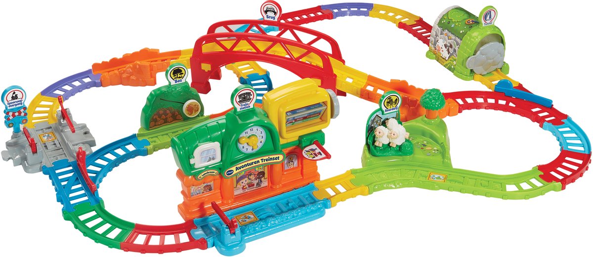 VTech toet toet auto's - avonturen treinset - incl. lucas locomotief