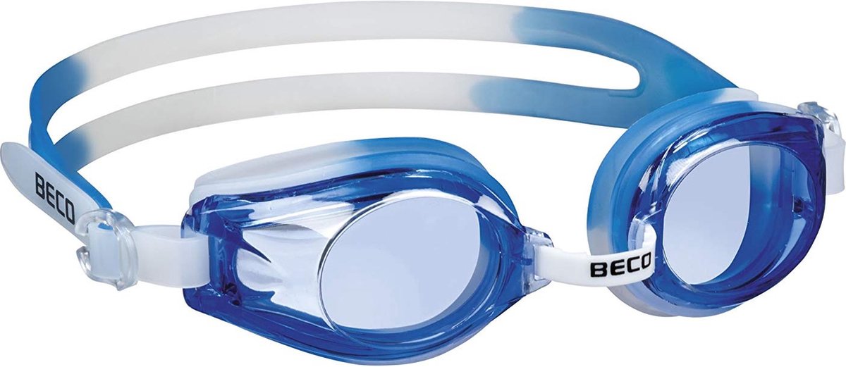 BECO zwembril rimini - polycarbonaat - junior - blauw wit - one-size