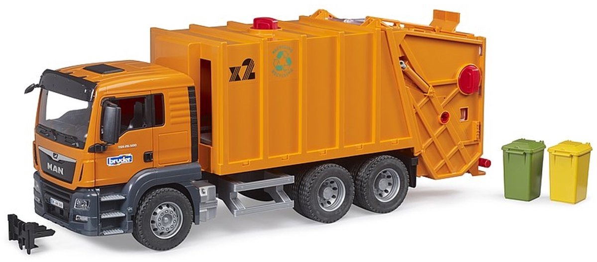 Bruder De man vuilniswagen 1:16 van