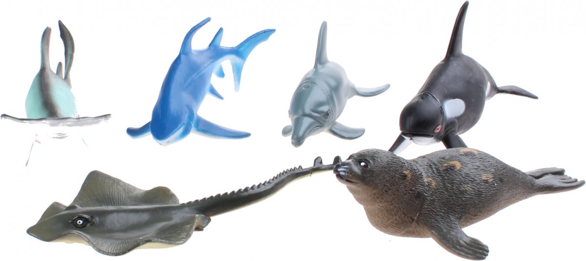 Johntoy Animal world oceaan dieren 6 in zak