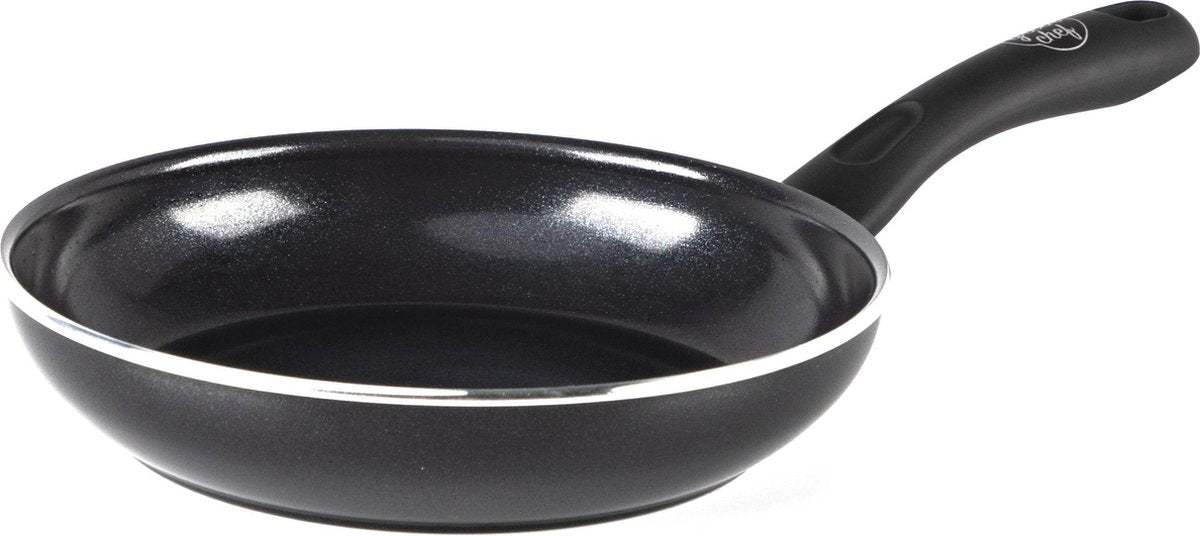 GreenChef diamond koekenpan 20cm - pfas-vrije antikleeflaag - koekenpan inductie - keramische koekenpan - ovenbestendig tot 160°c - koelgreep - zwart