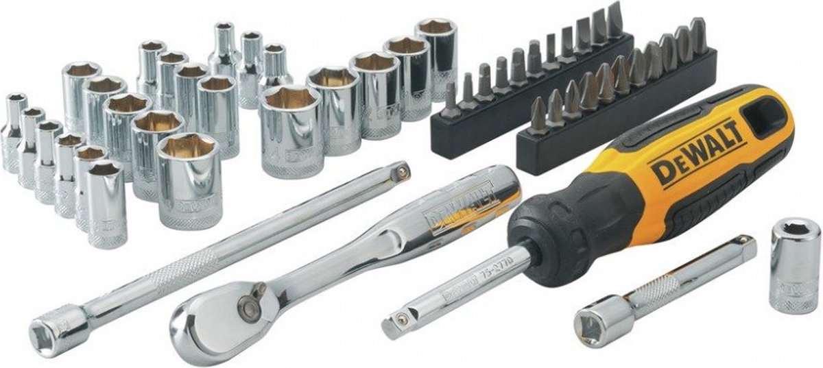 DeWalt dwmt81610-0 - 1 4 dopsleutelset - 50 delig - set