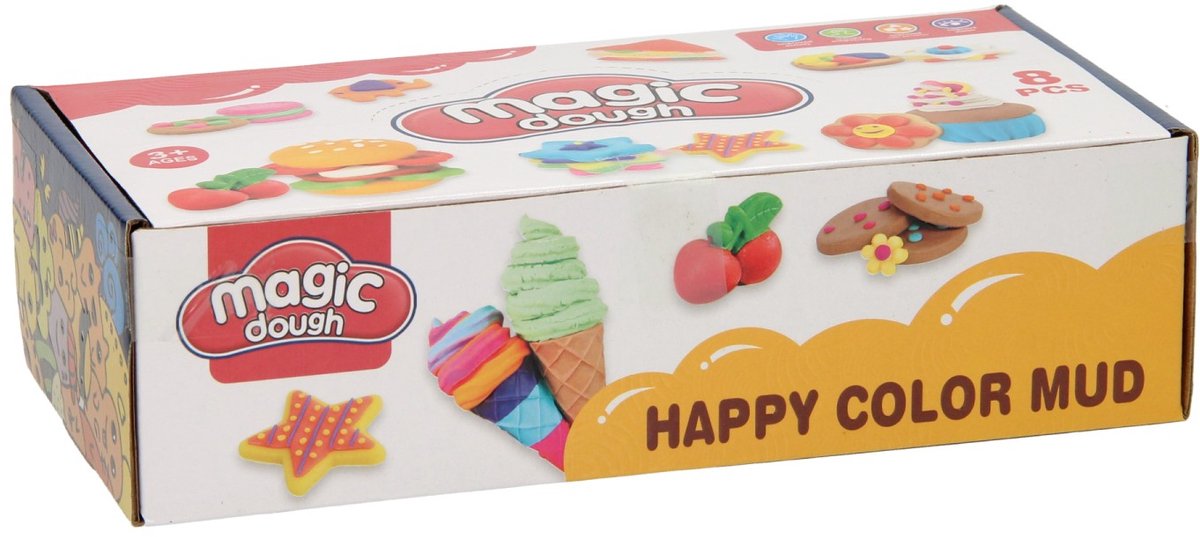 Lobbes Speelgoed BV Kleipotjes 8 kleuren