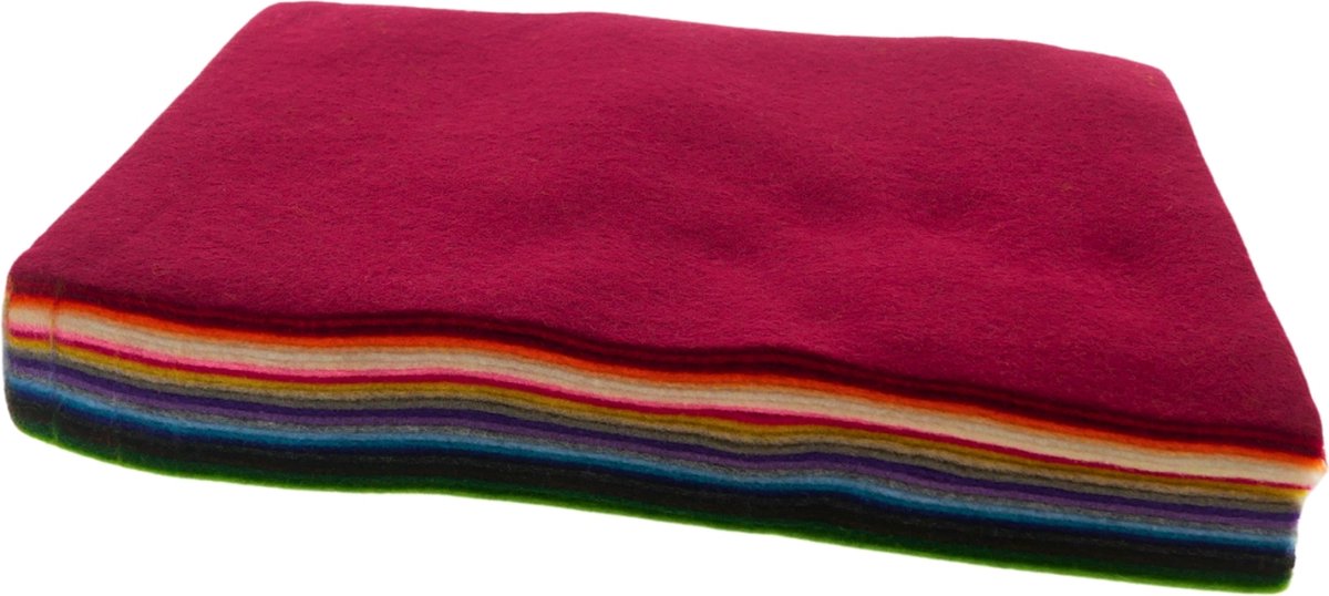 Creativ Company Hobbyvilt diverse kleuren, 24 vellen