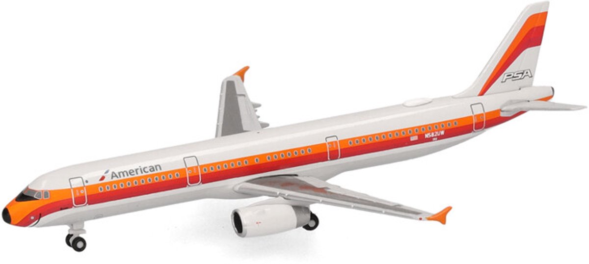 Herpa Airbus a321 american airlines psa heritage livery