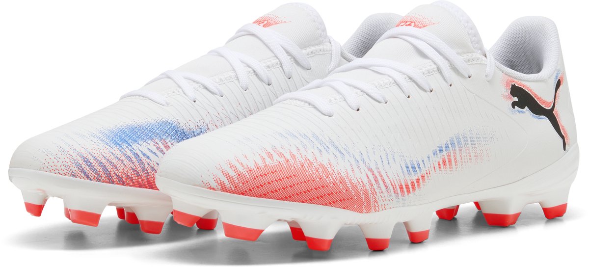 PUMA future 8 play fg ag wn's dames sportschoenen - white- black-glowing red