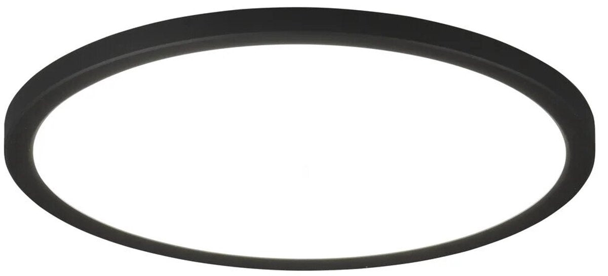 RL LIVE YOUR LIGHT Reality aureo - plafondlamp - zwart mat - incl. 1x smd 18w - 29cm