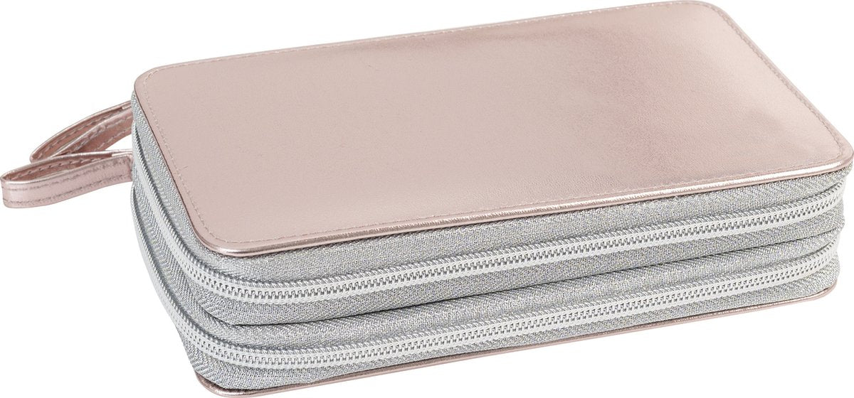 Eberhard Faber etui - gevuld - 24 delig - 2 laags - rosé gold - EF-577427