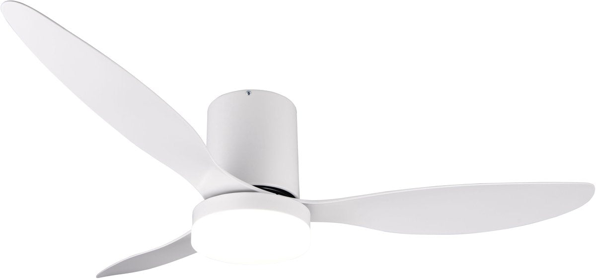 RL LIVE YOUR LIGHT Reality goeteborg - ventilator - wit mat - incl. 1x smd 20 w - afstandsbediening - geintegreerde dimmer - traploos instelbare lichtkleur - dimbaar met schakelaar - niet externe dimbaar - geheugenfunctie - zomer- en wintermodus - 6 snelh