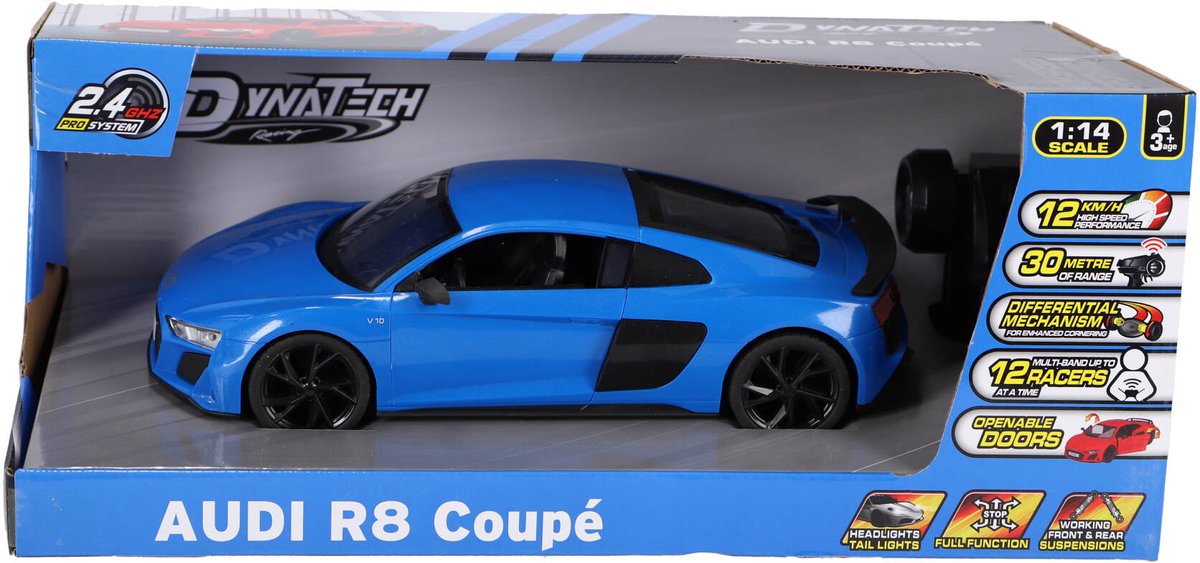 Koolspeed Audi - radiografisch bestuurbare auto - schaal 1:14 - blauw
