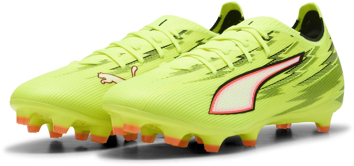 PUMA ultra 6 match fg ag unisex sportschoenen - yellow alert- black-glowing red-lime squeeze
