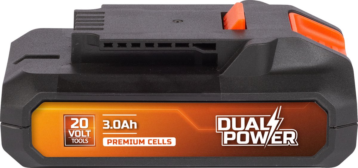 Powerplus Dual power batterij powdp9023 - 20v, 3.0ah - accu voor 20v toestellen - led-stroomindicator - batterijplatform