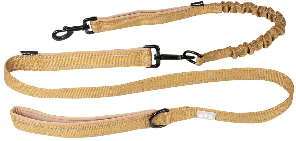 Explor Duvoplus ultimate fit leiband 2in1 classic voor honden 180cm-25mm honey gold
